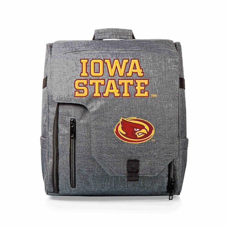 Picnic Time Family Of Brands Iowa State Cyclones - Commuter Travel Backpack Cooler, Heathered Gray 651-00-105-234-0