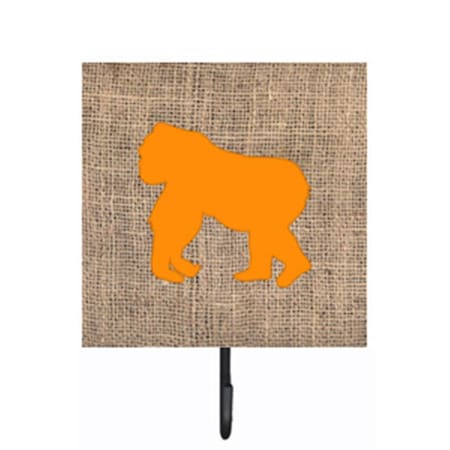 Carolines Treasures Gorilla Burlap And Orange Leash Or Key Holder BB1129-BL-OR-SH4