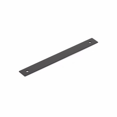 Schaub 6in Center to Center Pub House Backplate for Pull Matte Black Finish 5106B-MB