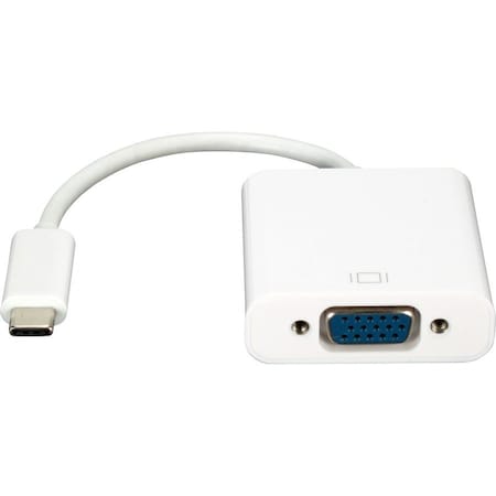 Qvs USB-C / Thunderbolt 3 to VGA Video Converter - USB Type C - 1 x VGA USBCVGA-MF