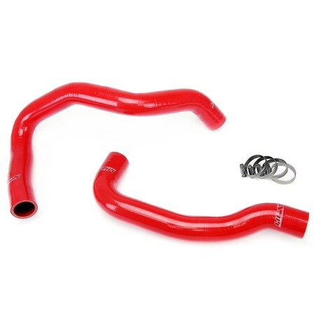 Hps Performance High Temp Reinforced Silicone Radiator Coolant Hose Kit, Red, 57-1044-RED