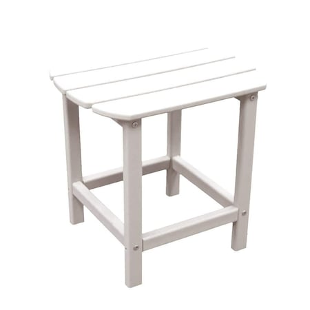 Newtechwood St Charles Ivory Plastic Outdoor Side Patio Table P011-703