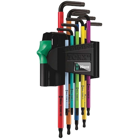 Wera Torx L-Key Wrench Set - 9 Piece 5073599001