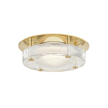 Hudson Valley Lighting Heath 1 Light Flush Mount 8.25 In. Aged Brass 9208-AGB