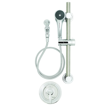 Speakman Diverter Trim and Handicap Shower System (Valve not included), 1.5 GPM, Polished Chrome SLV-5480-ADA-E15