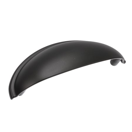 Amerock Ravino 3 inch (76mm) Center-to-Center Matte Black Cabinet Cup Pull, 10PK 10VMP22094FB