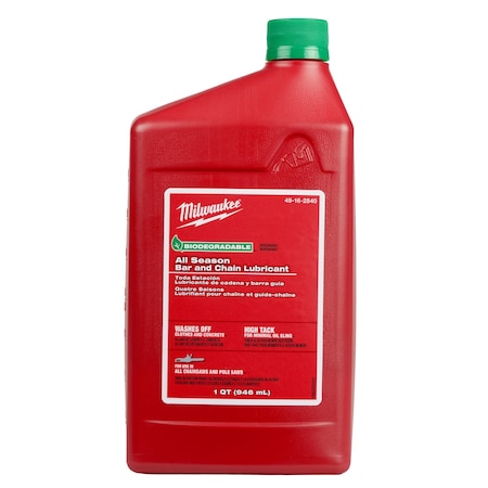 Milwaukee Tool All Season Bar and Chain Lubricant, Quart 49-16-2840