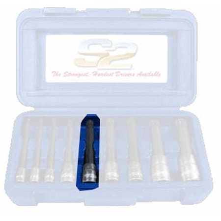 Vim Tools 10mm Triple Square .38 in. Square Drive Bit - 4 in. Long VIMXZN410