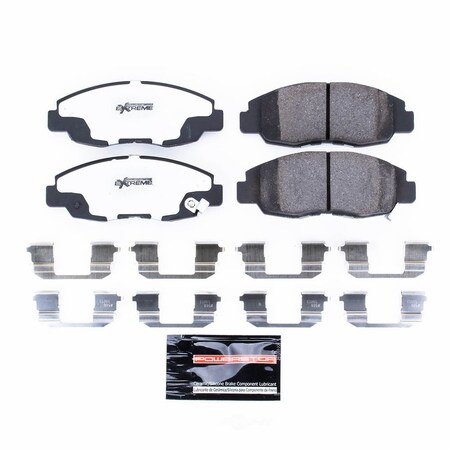 Powerstop Z26 Street Warrior Carbon Fiber-Ceramic Brake Pads with Hardware Z26-465