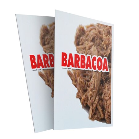Signmission Barbacoa, Plastic Signs Only 24 Inch x 36 Inch, Corrugated Plastic, 2PK CSB-2436-2PACK-Barbacoa