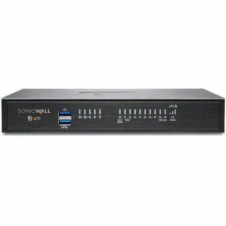 Sonicwall (3 & FREE OFFER) TZ670 SECURE UPGRADE ADVANCED EDITION 3YR (INCLUDES 1 03-SSC-3028