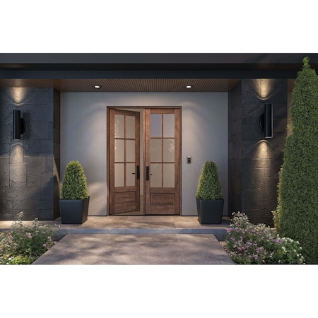 Doornmore G7506, 66.5" x 98" ( 2x32" Door) Left Hand, Mahogany SDL 6 Lite, 3/4 Lite Exterior Door G7506-SW-3296_2_LI