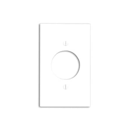 Leviton Receptacle Wallplate, Standard Size, Gang 1, White 80720-W