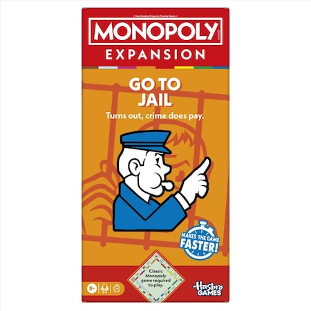 Hasbro Monopoly Go to Jail Boad Game Expansion HSBG0719