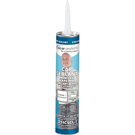 Dicor 10.3 Ounce Tube, Clear, Single 351CSCL-1