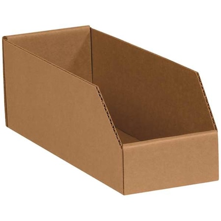 Officespace 4 x 9 x 4.5 in. Kraft 200 ECT-32 Corrugated Bin Boxes Case, 50PK OF2819952