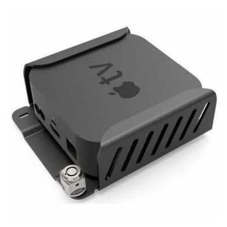 Compulocks APPLE TV SECURITY MOUNT (4TH, 4K 1-2ND GEN) (2018-2021) WITH CABLE LOCK BLACK ATVEN35CL