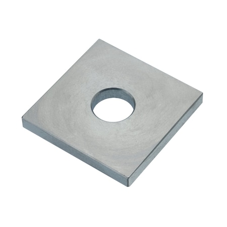 Zoro Select Square Washer, Fits Bolt Size M12 , Steel Zinc-Plated Finish Z8912-ZN