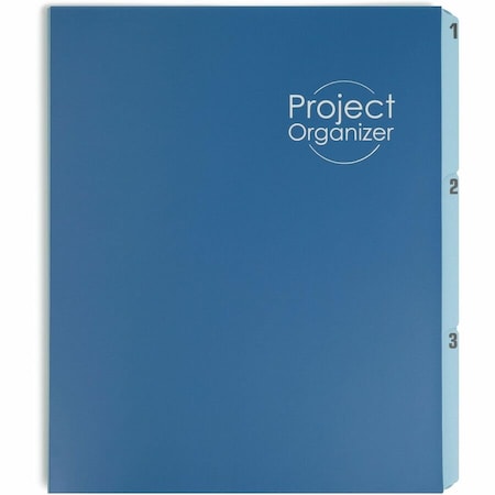 Smead PROJECT ORGANIZER EXPANDING FILE, 10 POCKETS, LAKE/NAVY BLUE 89200