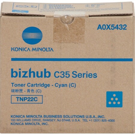 Konica Minolta Cyan Toner Cartridge 4.6K YLD A0X5432