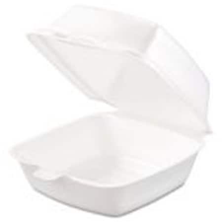 Amrep Carryout Food Container- 1-Comp White YYAZ-DRC50HT1