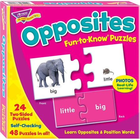 Trend Enterprises TREND, Fun To Know Puzzles, Opposites T36004