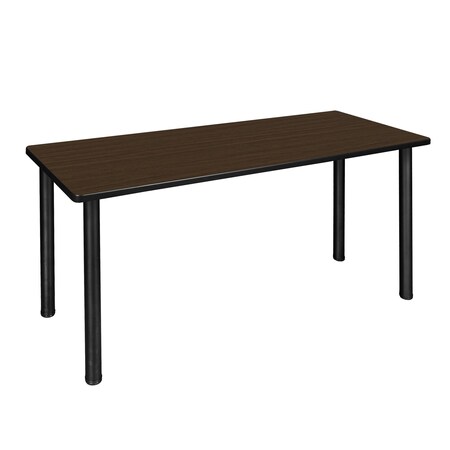 Regency Kee Training Seminar Table, 72 in W, 24 in L, Neo Walnut MT7224NWBPBK