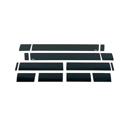 Putco Black Platinum Stainless Steel Rocker Panel Molding 9751234BPGM