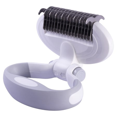 Petpurifiers Gyrater Swivel Travel Grooming Dematting Pet Comb, White - One Size PE3176273