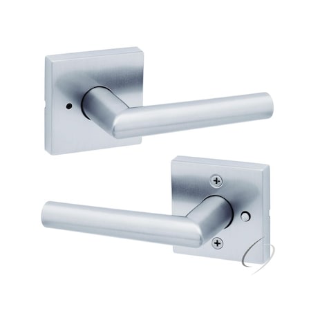 Kwikset Residential Door Levers Privacy Reversible Satin Chrome 730MILSQT-26D