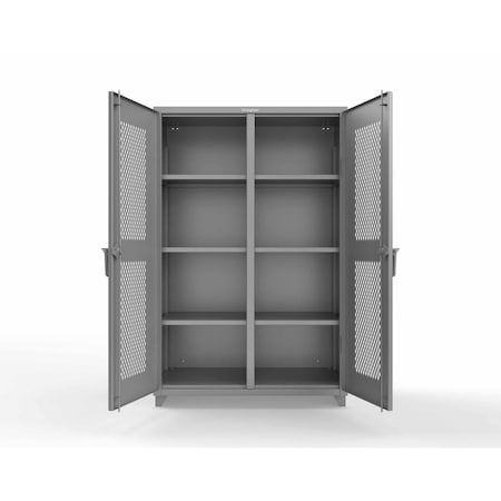 Strong Hold 14 GA Extra Heavy Duty Double Shift Ventilated (Diamond) Cabinet 46-DS-V-246-L