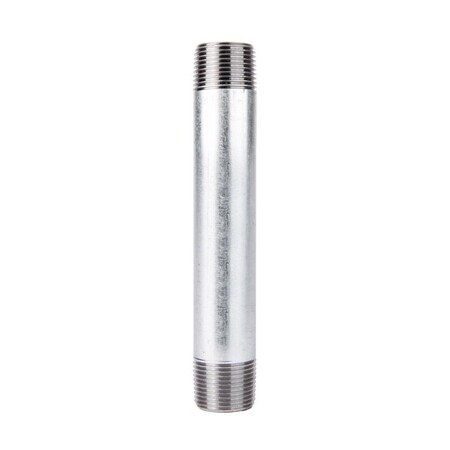 Stz Industries 1/4 in. MIP each X 1/4 in. D MIP Galvanized Steel 6 in. L Nipple 309UP14X6