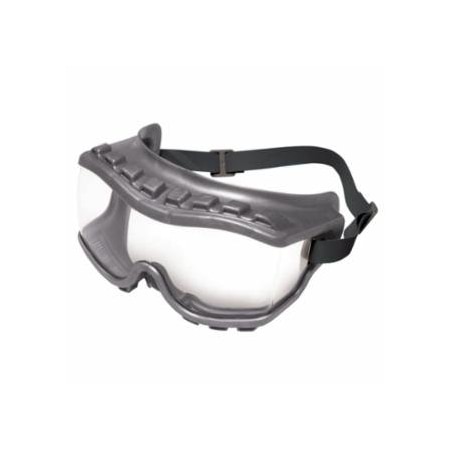 Uvex Strategy Goggles, Clear/Gray, Uvextra Antifog Coating, Neoprene, Indirect Vent 763-S3810