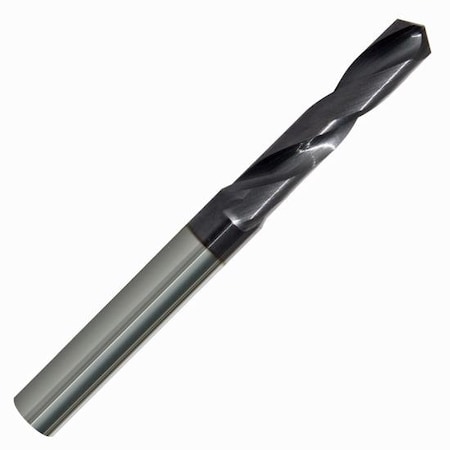 Monster Tool 4XD Carbide Drill, 3/16 in size, 0.75 in LOC, 2-1/2 in overall length, nACRo finish 434-001875B
