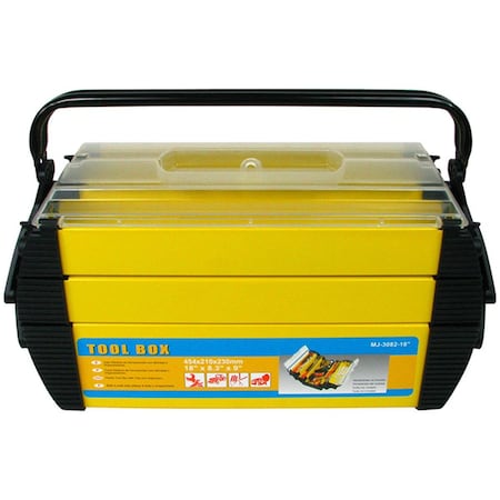 Stalwart 18 in. Cantilever with 2 Tray Tool Box 75-3082A