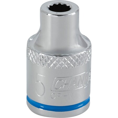 Channellock 3/8'' Drive 5 mm 12-Point Shallow Metric Socket 302689