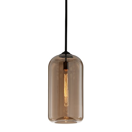 Troy Lighting District 1 Light Pendant 10 In. Soft Black F5572-SBK