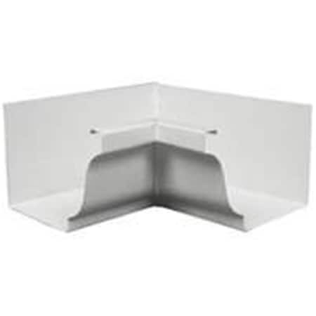 Amerimax Home Products 27201 Aluminum Gutter Inside Mitre White  5 In. 3658242