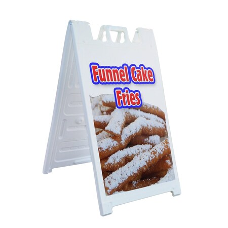 Signmission Funnel Cake Fries, A-Frame & 2 Sign Inserts, Heavy-Duty Plastic Frame SBHD-C-2436-Funnel Cake Fries