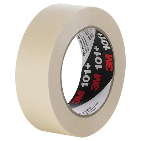 3M Masking Tape, 48 mm W x 55 m L, 5.1 mil Thick, Tan, Rubber Adhesive, 24 PK 101+