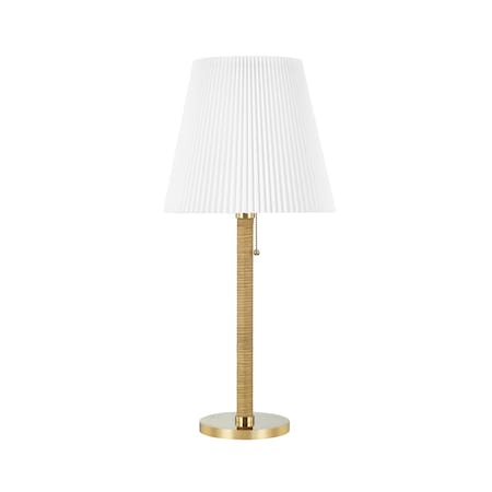 Hudson Valley Lighting Mark D. Sikes X Dorset 1 Light Table Lamp 13.5 In. Aged Brass MDSL513-AGB