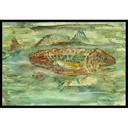 Carolines Treasures 8960MAT Abstract Red Fish Indoor or Outdoor Mat, 18 x 27 in. 8960MAT