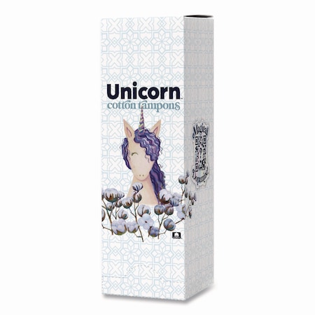 Unicorn Cotton Tampons, Regular, 360PK TOP-08159