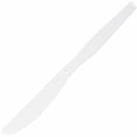Genuine Joe Heavyweight Disposable Knives - White, 1000PK GJO30401