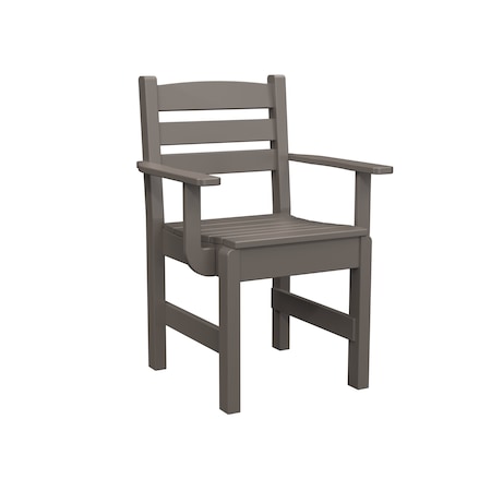 Polybird DINING CAPTAIN CHAIR.     CHARCOAL POLYBIRD P11-R