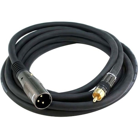 Monoprice 10ft Premier Series XLR Male to RCA Male 16AWG Cable (Gold Plated) 4778