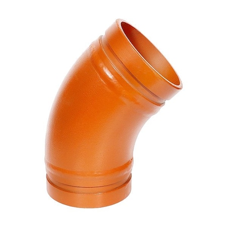 Gruvlok 45 Elbow, 12 in Grooved x 12 in Grooved 0390015279