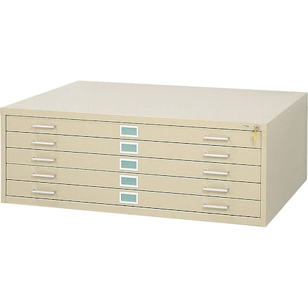 Safco Flat File Cabinet, Tropic Sand, 5 Drawers 4998TSR