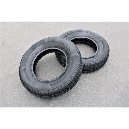 Antego ST205/75R14 Radial Trailer Tire, 8 Ply Load Range D Set of 1 T6108ST20575R14