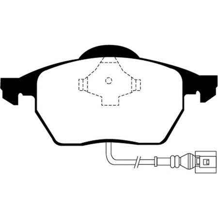 Ebc Redstuff Front Brake Pads for 99-06 Audi TT 1.8 Turbo DP31330C